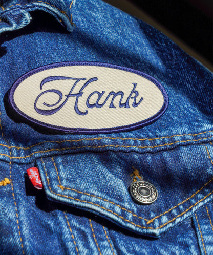 Hank Name Badge Embroidered Patch