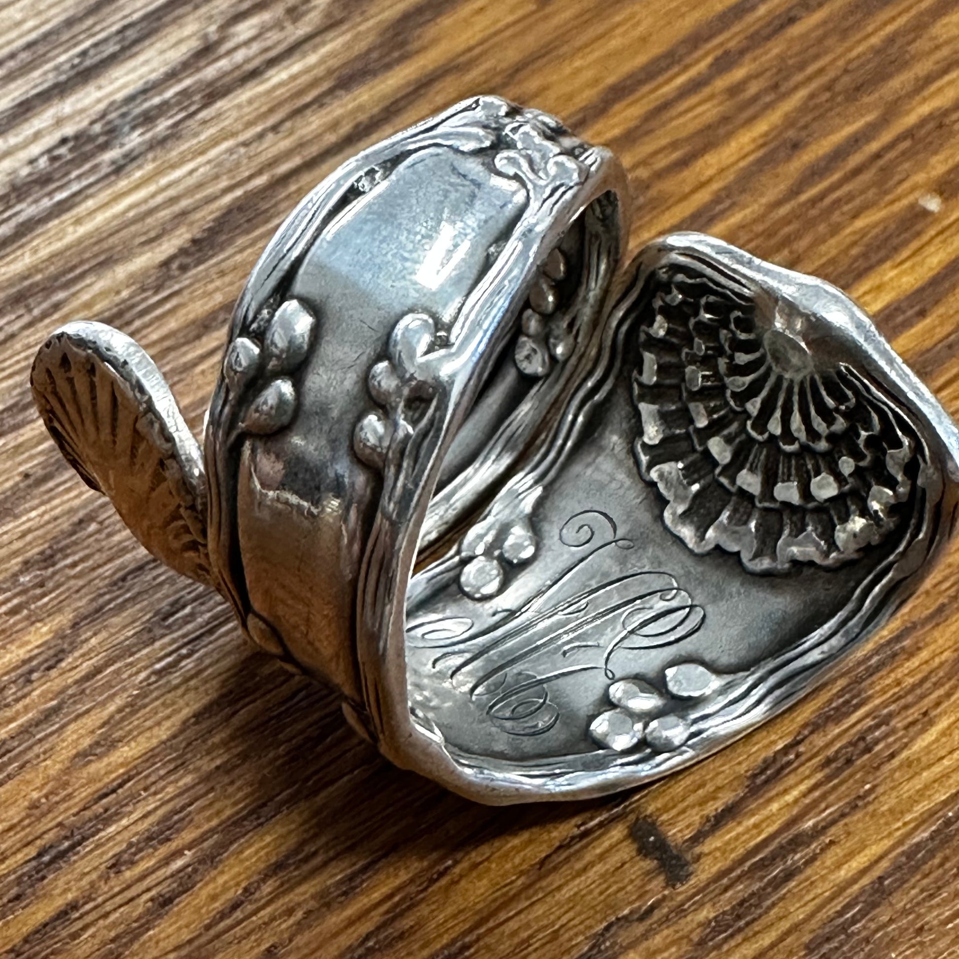 Wave Edge Tiffany Co. Sterling Spoon Ring 9.5 GladdingGoods