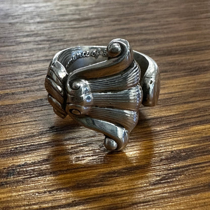 Romance of the Sea Sterling Spoon Ring 7