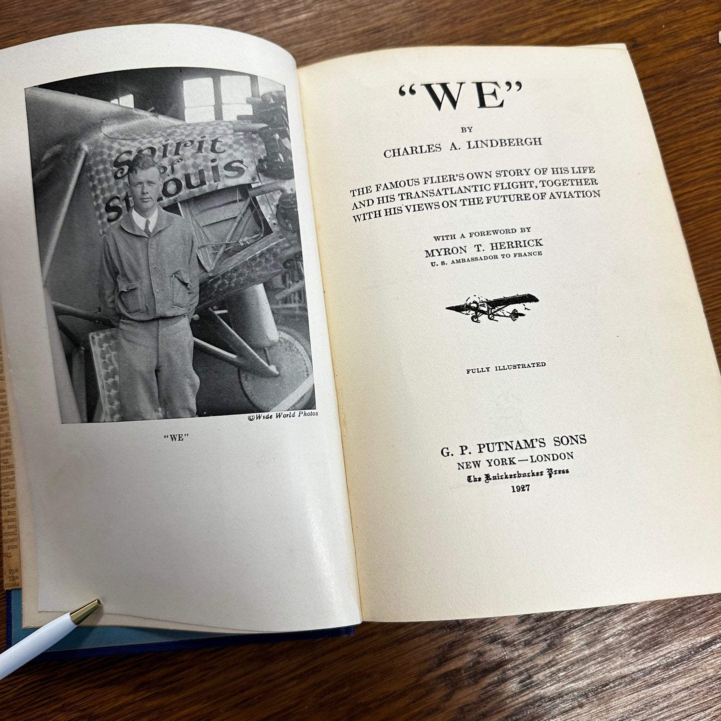 WE by Charles A. Lindbergh First Edition