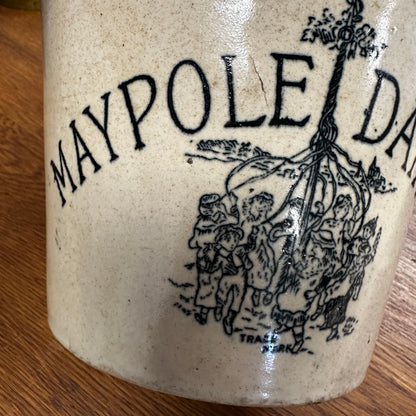 Maypole Dairy Handled Crock 4 Pound Size