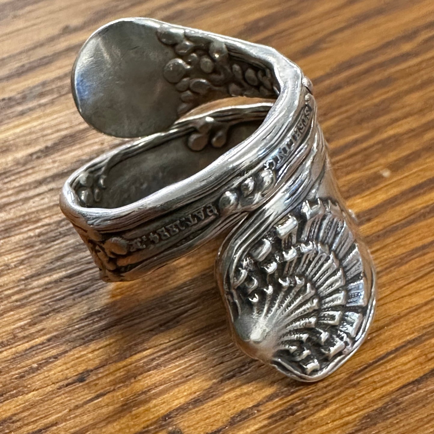 Wave Edge Tiffany & Co. Sterling Spoon Ring 9.5