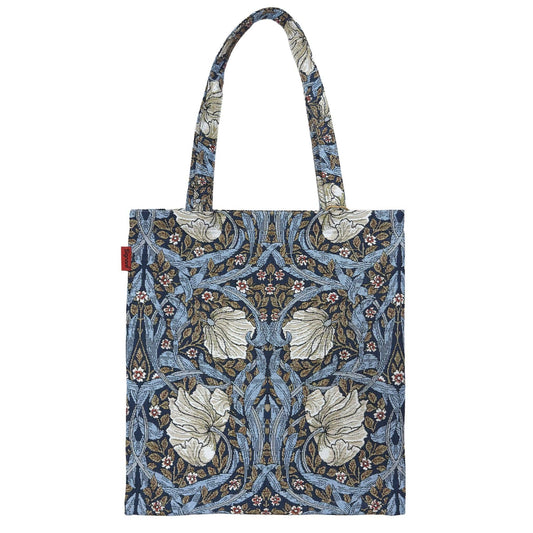 William Morris Pimpernel and Thyme Blue - Flat Bag